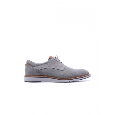 DAMIANI MENS LEATHER SHOES GREY