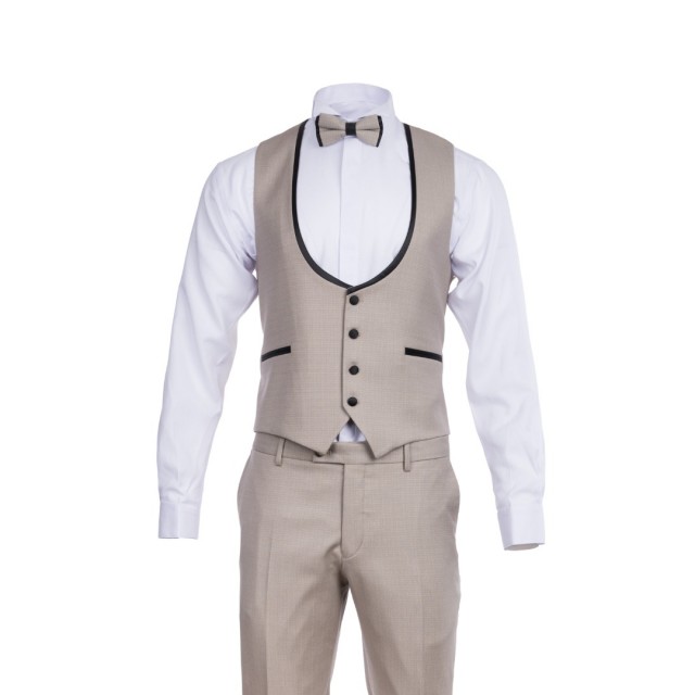 MAKIS TSELIOS SMOKING SUIT BEIGE