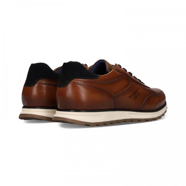 BUGATTI LEATHER SNEAKERS COGNAC