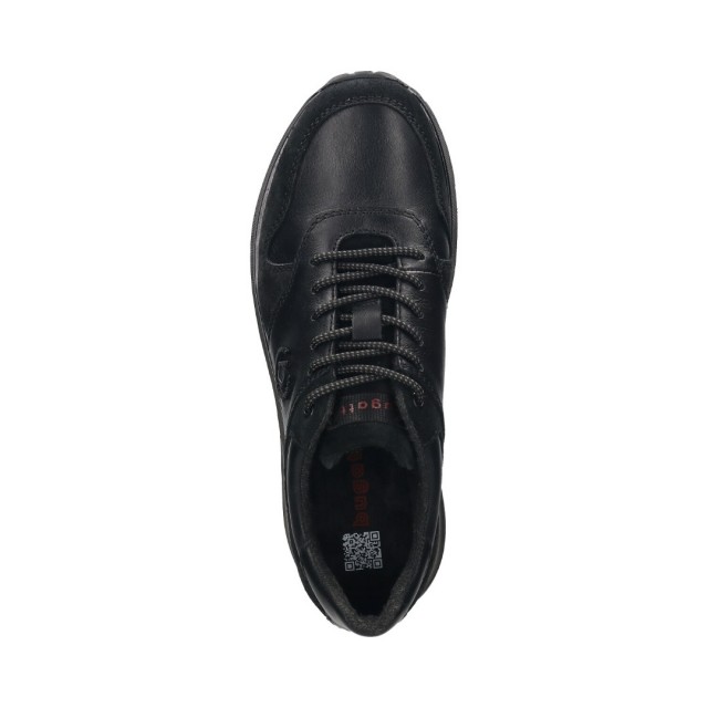 BUGATTI LEATHER SNEAKERS BLACK
