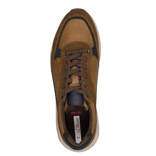 S.OLIVER SNEAKERS COGNAC COMB.
