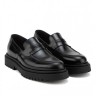 RAYMONT ΔΕΡΜΑΤΙΝΟ LOAFER ΜΑΥΡΟ