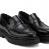 RAYMONT ΔΕΡΜΑΤΙΝΟ LOAFER ΜΑΥΡΟ