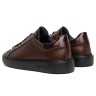 RAYMONT LEATHER CASUAL SNEAKERS BROWN