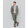DEZIGN SUIT WITH VEST OLIVE