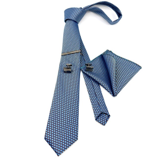 LEGEND ΓΡΑΒΑΤΑ ΣΕΤ ΜΠΛΕ ΣΙΕΛ ΜΕ ΚΑΦΕ