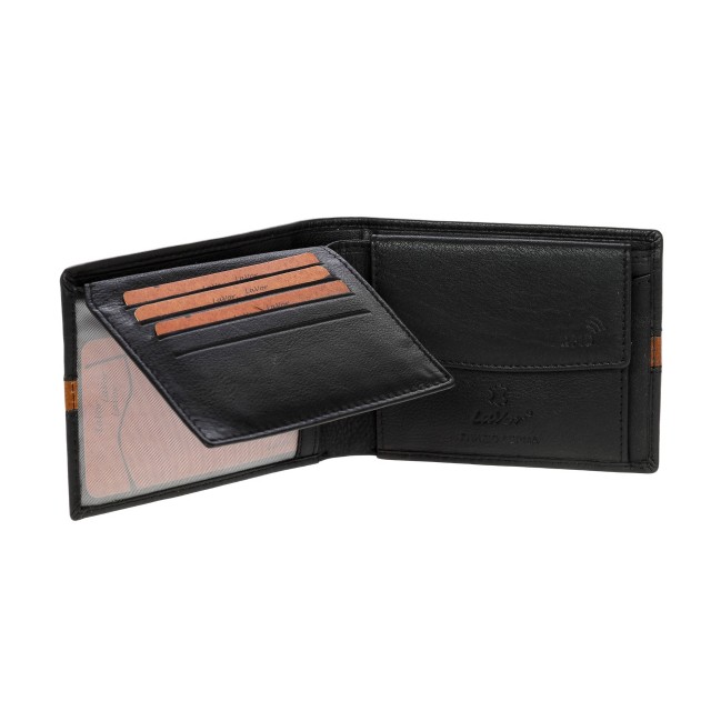 Lavor Δερμάτινο Πορτοφόλι Μαύρο