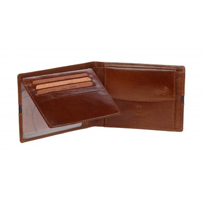 LAVOR Leather Wallet Cognac