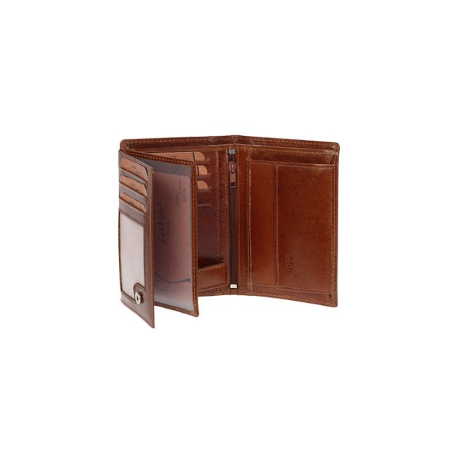 LAVOR Δερμάτινο Πορτοφόλι Κονιάκ