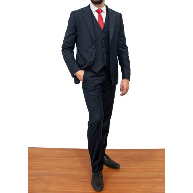LEONARDO Κοστούμι Μπλέ Σκούρο