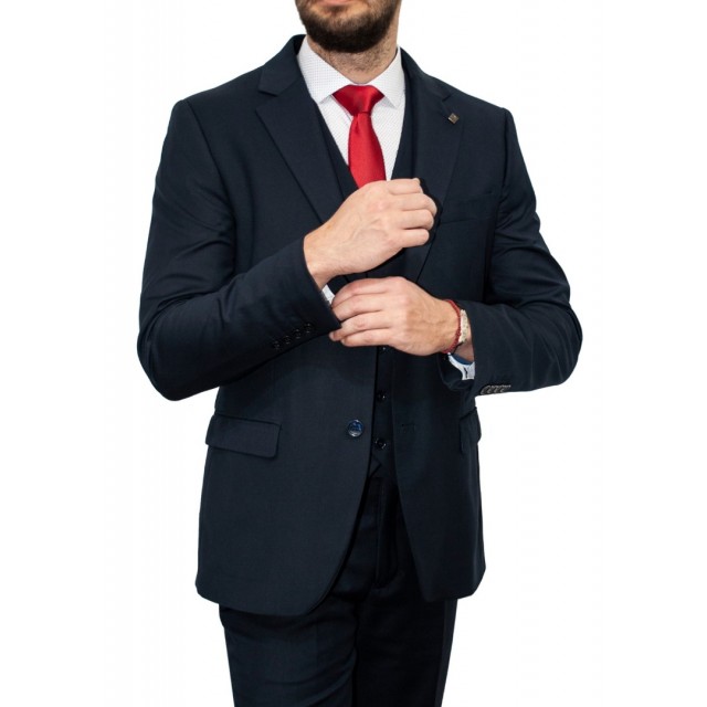 LEONARDO Κοστούμι Μπλέ Σκούρο