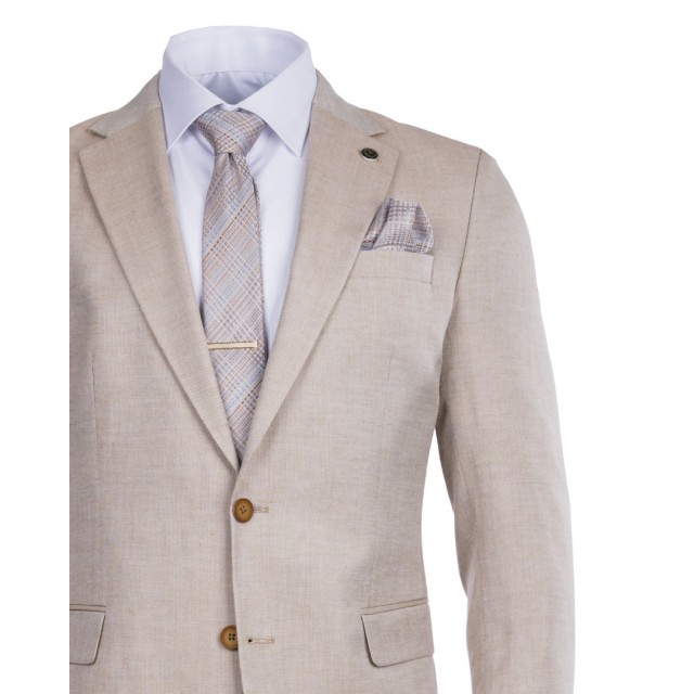 LEXTON SUIT MIX LINEN BEIGE