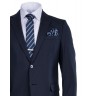 LEXTON SUIT WOOL MIX NAVY BLUE