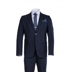 LEXTON SUIT WOOL MIX NAVY BLUE