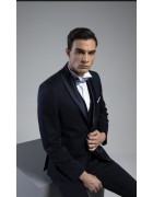 MAKIS TSELIOS Κοστούμι Μαύρο Γαμπριάτικο με Γιλέκο 