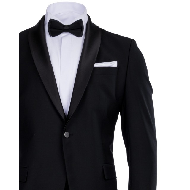 ANGELOS BRATIS ΓΑΜΠΡΙΑΤΙΚΟ SMOKING ΚΟΣΤΟΥΜΙ ΜΑΥΡΟ