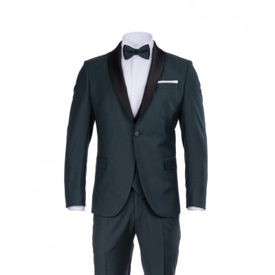 ANGELOS BRATIS ΓΑΜΠΡΙΑΤΙΚΟ SMOKING ΚΟΣΤΟΥΜΙ ΣΚΟΥΡΟ ΠΡΑΣΙΝΟ