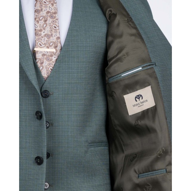 MAKIS TSELIOS SUIT WITH VEST MINT