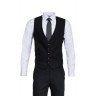 MASSIMO SUIT WITH VEST BLACK