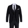 MASSIMO SUIT WITH VEST BLACK