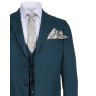 MASSIMO SUIT WITH VEST PETROL