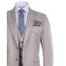 MAKIS TSELIOS SUIT WITH VEST BEIGE