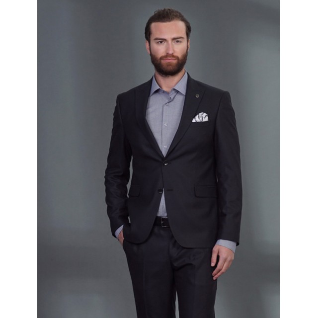LEXTON Suit with Vest Black
