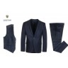 LEXTON Suit with Vest Blue