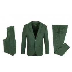 LEXTON Suit with Vest Green