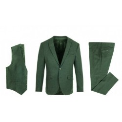 LEXTON Suit with Vest Green LEXTON Suit with Vest Green