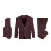 LEXTON Suit with Vest Bordeaux