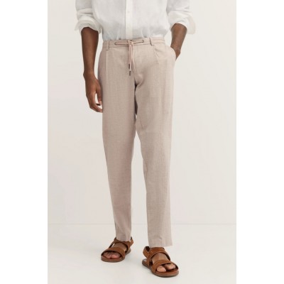 BUGATTI PANTS COTTON LINEN MIX BEIGE