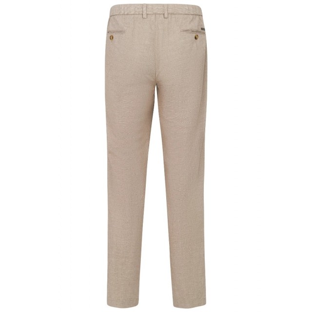 BUGATTI PANTS COTTON LINEN MIX BEIGE
