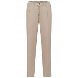 BUGATTI PANTS COTTON LINEN MIX BEIGE BUGATTI PANTS COTTON LINEN MIX BEIGE