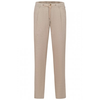 BUGATTI PANTS COTTON LINEN MIX BEIGE