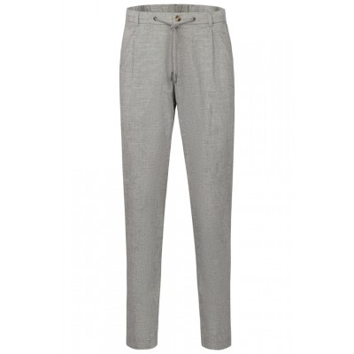 BUGATTI PANTS COTTON LINEN MIX DARK GREY
