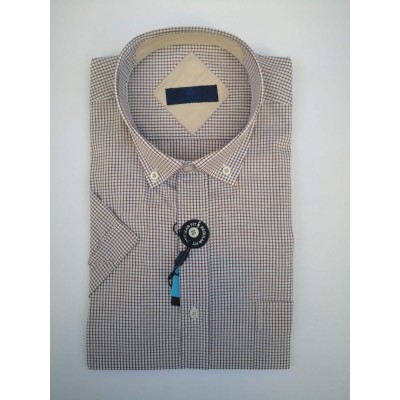 LEXTON Πουκάμισο καρό μπέζ