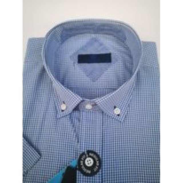 LEXTON Πουκάμισο καρό ράφ-μπλέ