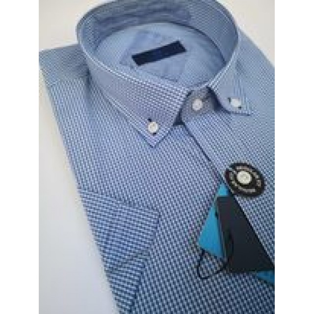 LEXTON Πουκάμισο καρό ράφ-μπλέ