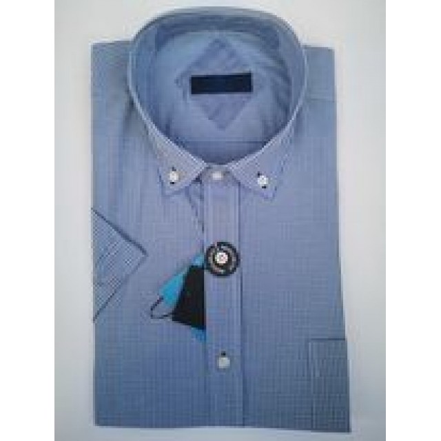 LEXTON Πουκάμισο καρό ράφ-μπλέ