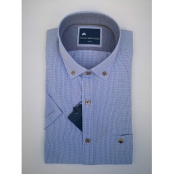 FRANK BARRYMORE Πουκάμισο Καρό Σιέλ