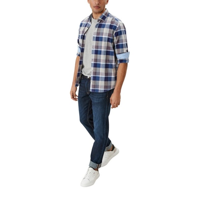 S.OLIVER Πουκάμισο Καρώ