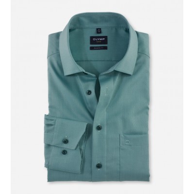 OLYMP ΑΝΔΡΙΚΟ ΠΟΥΚΑΜΙΣΟ MODERN FIT ΠΡΑΣΙΝΟ