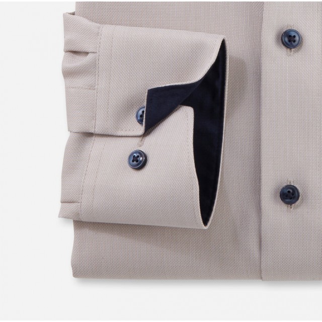 OLYMP ΠΟΥΚΑΜΙΣΟ MODERN FIT ΜΠΕΖ