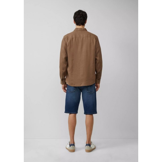 S.OLIVER LINEN SHIRT BROWN