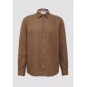 S.OLIVER LINEN SHIRT BROWN
