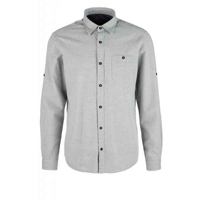 ΠΟΥΚΑΜΙΣΟ CASUAL ΓΚΡΙ ΑΡΖΑΝ S.OLIVER 