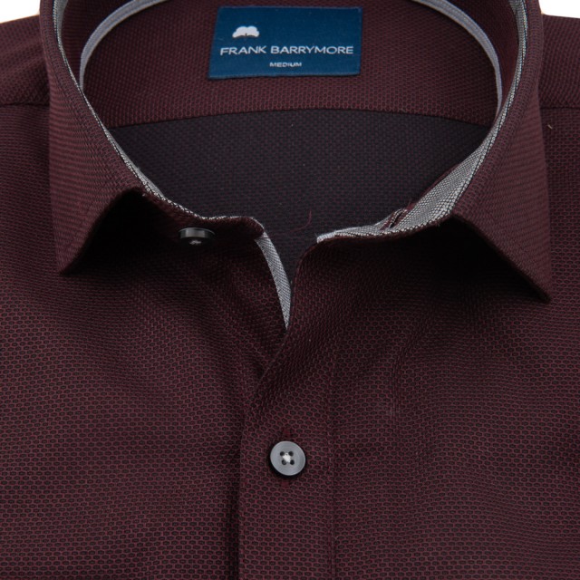 FRANK BARRYMORE Πουκάμισο Μπορντό 