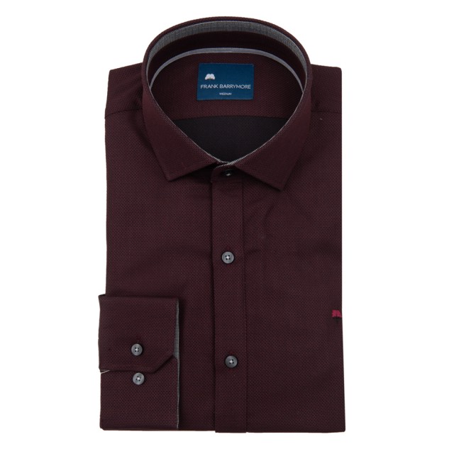 FRANK BARRYMORE Πουκάμισο Μπορντό 
