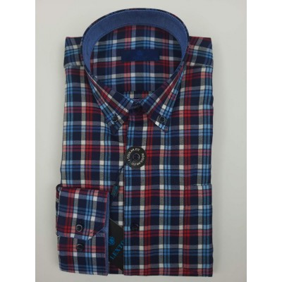 LEXTON Shirt Blue/Red